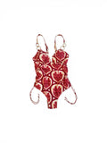 The Palm- V neck Drawstring Swimsuit