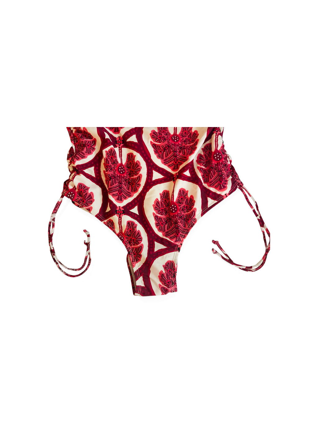 The Palm- V neck Drawstring Swimsuit
