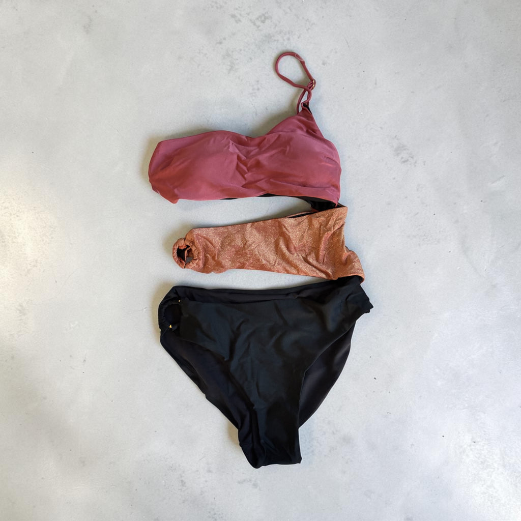 The pBlack Cut-Out one-piece Swimsuit