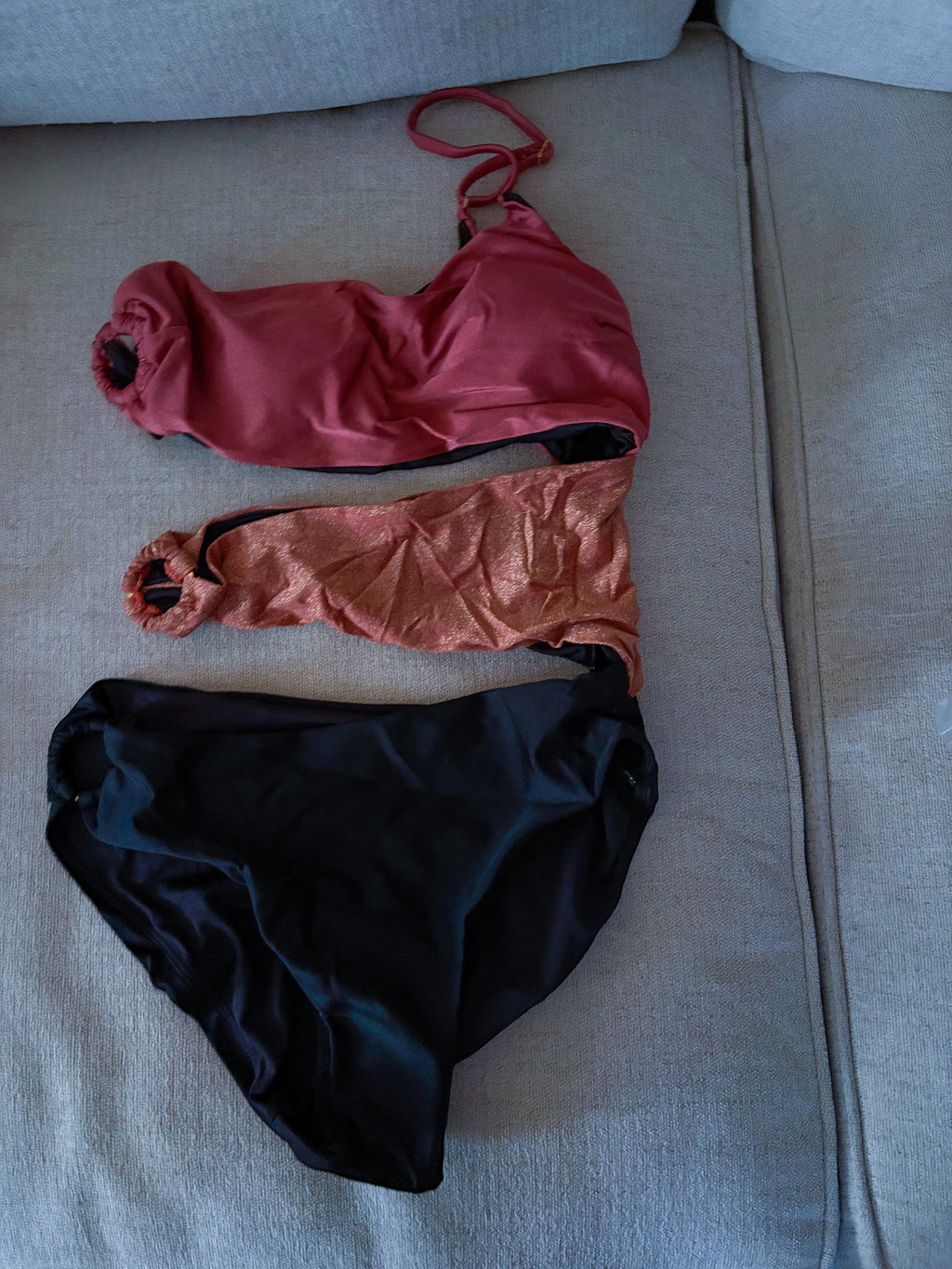 The pBlack Cut-Out one-piece Swimsuit